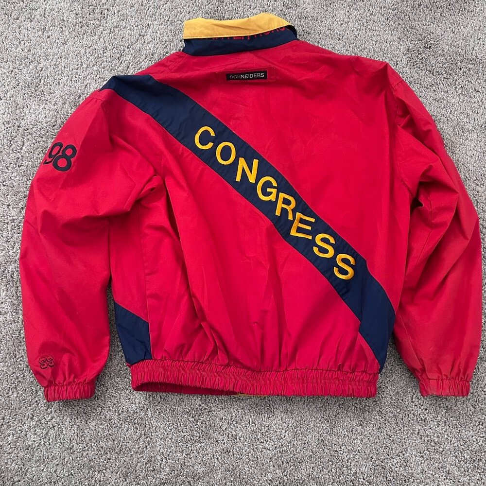 Vintage 1998 American Quarter Horse Congress AQHA Red Schneiders Jacket Large